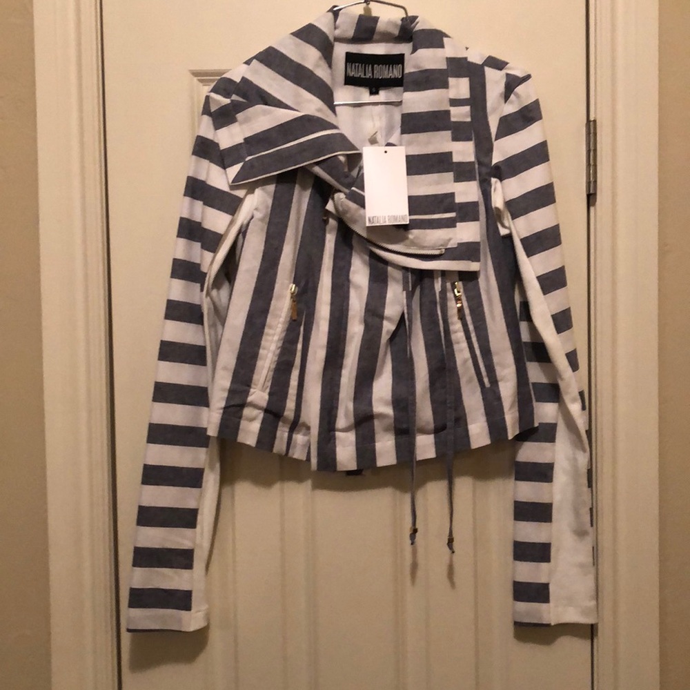 Natalia Romano Striped Jacket
